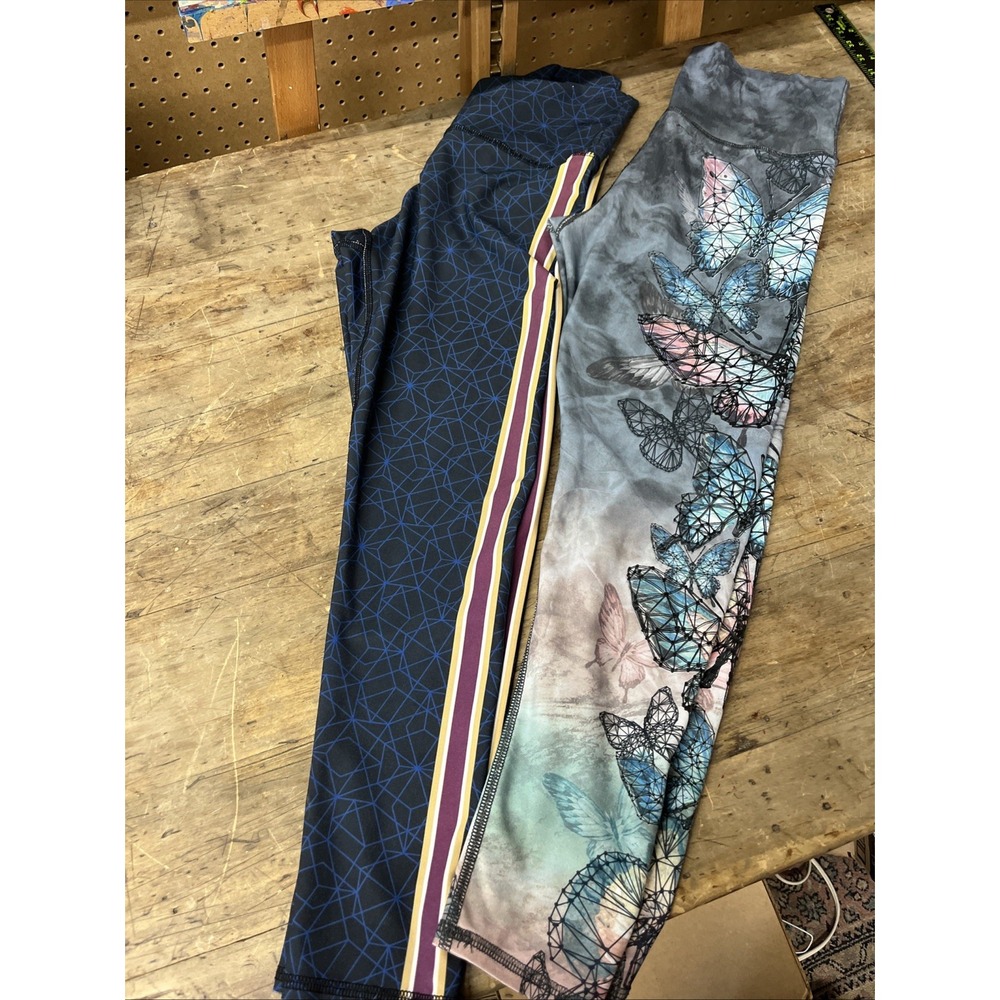Womens Lot Of 2 Evolution And Creation Leggings Size S Small Athletic Bottoms